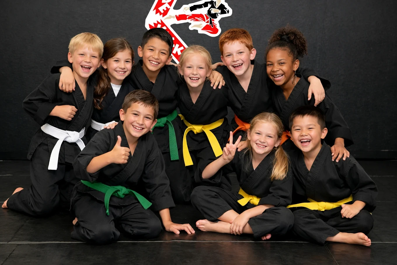 Training at Side Kicks Karate