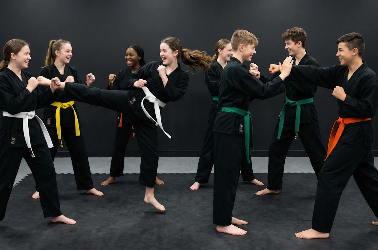Teens staying active with martial arts